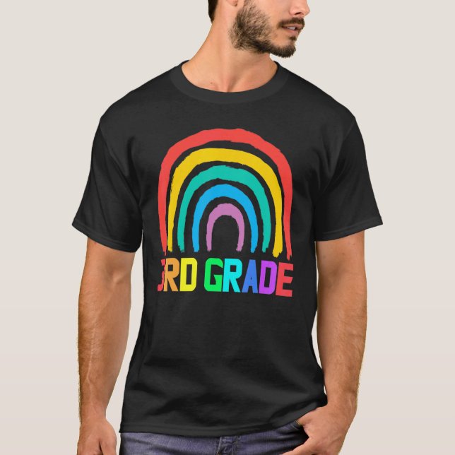 Third Grade Teacher Rainbow 3rd Grade Teacher  1 T Shirt (Framsida)