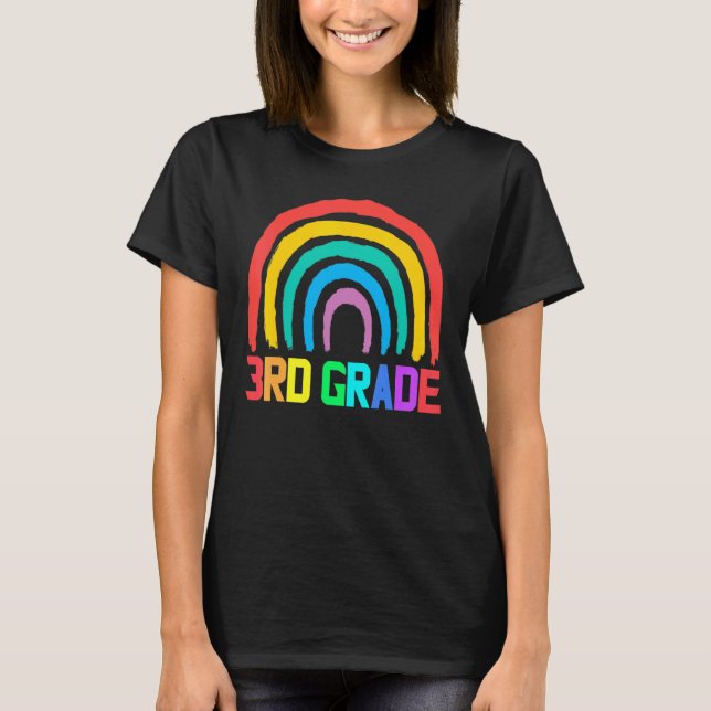 Third Grade Teacher Rainbow 3rd Grade Teacher  1 T Shirt (Framsida)