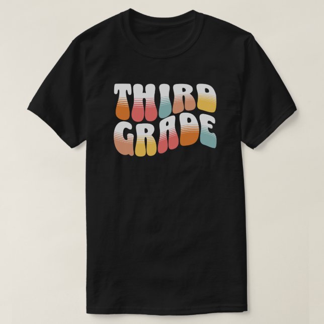 Third Grade Teacher T Shirt (Design framsida)