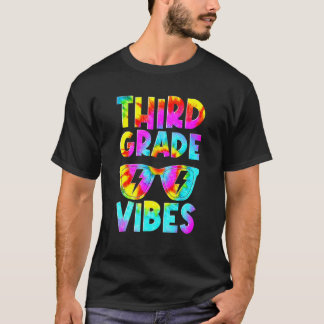 Third Grade Vibes First Day Of 3rd Grade Kids Back T Shirt