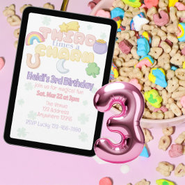 Third Times a Charm, Lucky Charm 3rd Birthday Inbjudningar