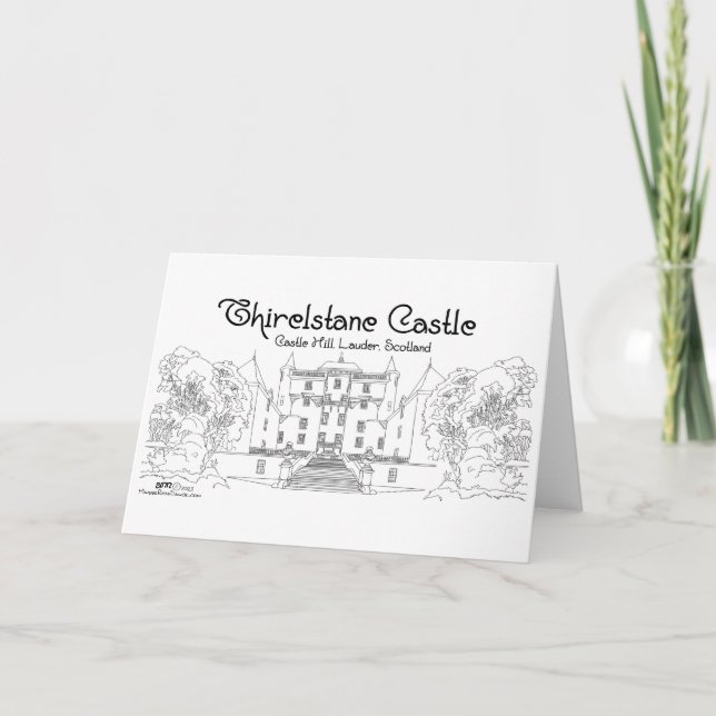 Thirlestane Castle Scotland Kort (Framsida)