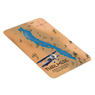 Thirlmere Reservoir Sjö Karta Magnet