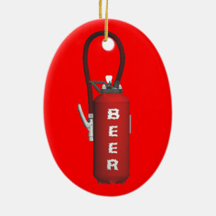 Thirst Quencher Beer Julgransprydnad Keramik