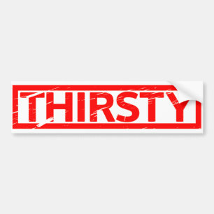 Thirsty Frimärke Bildekal