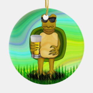 Thirsty Turtle Julgransprydnad Keramik