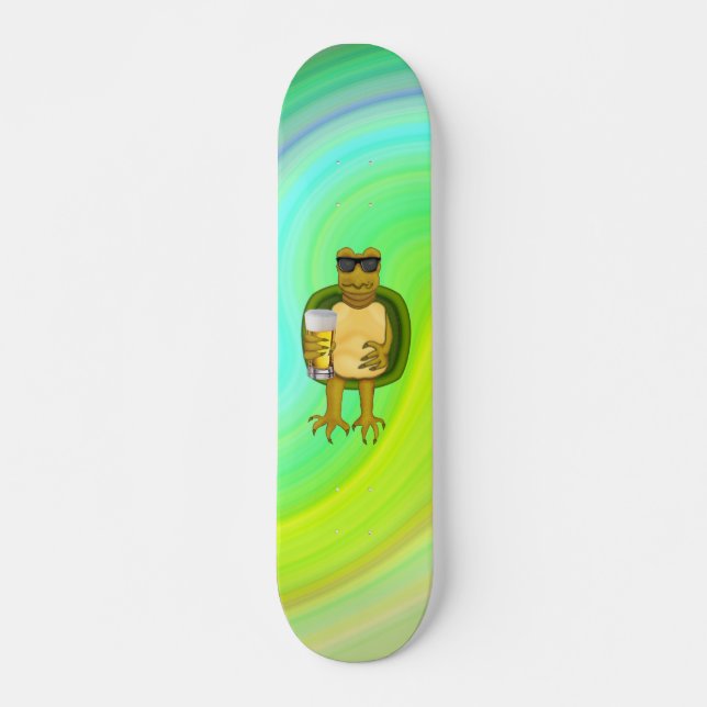 Thirsty Turtle Skateboard Deck (Framsida)