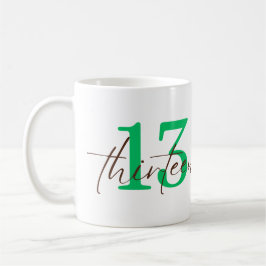 Thirteenth 13 Year Anniversary Personalization Kaffemugg