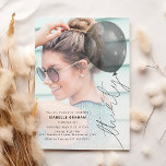 Thirty Balloon String | Photo 30th Birthday Party Inbjudningar<br><div class="desc">Embrace the 30th chapter of your life with our trendy and unique balloon birthday invitations. With chic typography and a 'thirty' balloon string over a photo background,  our invites are sure to set the tone for a birthday party that will be remembered for years to come.</div>