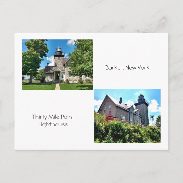 Thirty Mile Point Lighthouse 2 Vykort (Framsida)