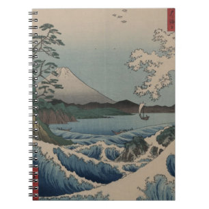 Thirty-six beskådar av Mount Fuji 富士三十六 Anteckningsbok Med Spiral