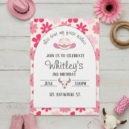 this aint my first rodeo. 2nd birthday invitation inbjudningar