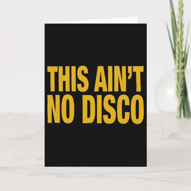 This Ain't No Disco Fun Halloween Christmas Grafik Kort (Framsida)