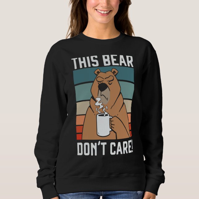 This Bear Don't Care Bear  Wildlife Animal Bear T Shirt (Framsida)