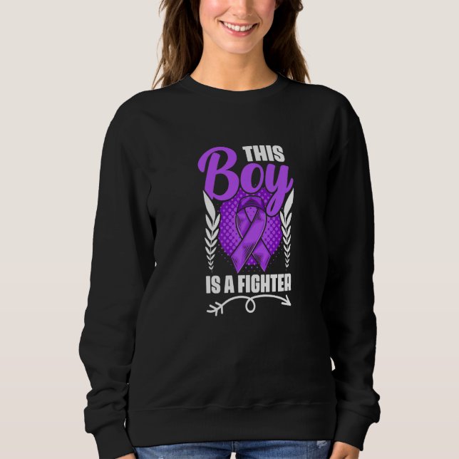 This Boy Is A Fighter Epilepsy Survivor Epilepsy A T Shirt (Framsida)