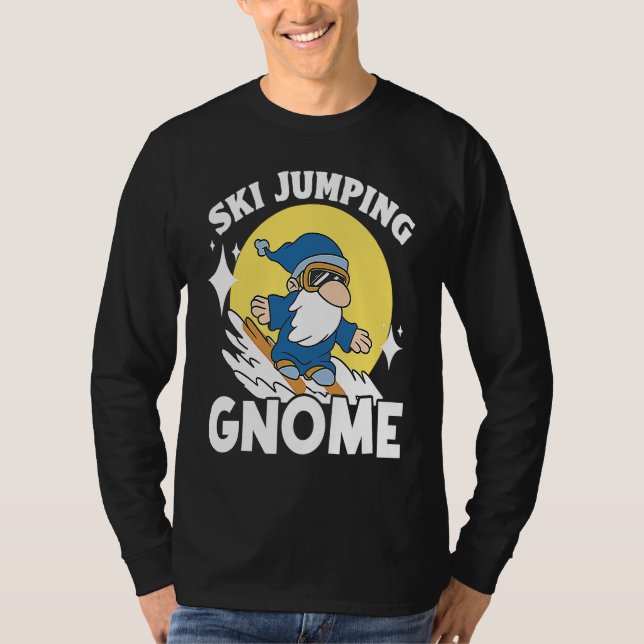 This Boy Loves Ski Jumping Ski Jumper Ski Jump Win T Shirt (Framsida)