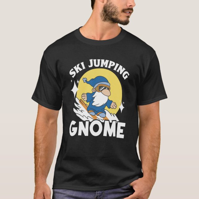 This Boy Loves Ski Jumping Ski Jumper Ski Jump Win T Shirt (Framsida)