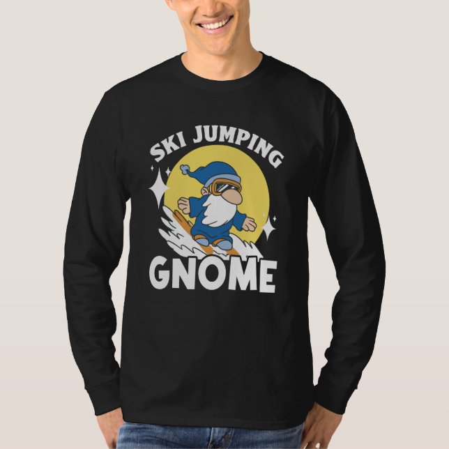 This Boy Loves Ski Jumping Ski Jumper Ski Jump Win T Shirt (Framsida)