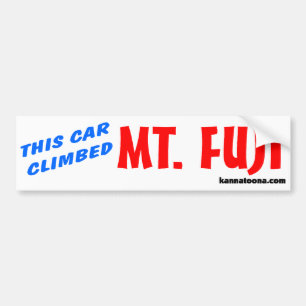 This car climbed Mt. Fuji Bildekal
