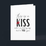 This Card is a Kiss Tack Kort<br><div class="desc">Inspired Greeting from H.G. Alexandre to send a sweet message to someone you love who you miss. Perfect Inspired Card to send someone when they are far from home or away on a trip! Because poetry isn’t just something for you to read. It’s something for you to give. Pair with...</div>