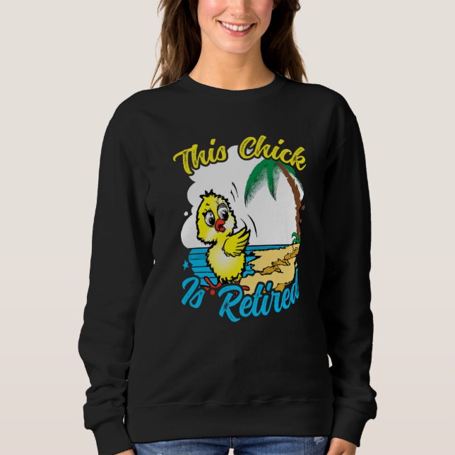 This Chick is retired Women Retirement Premium T Shirt (Framsida)