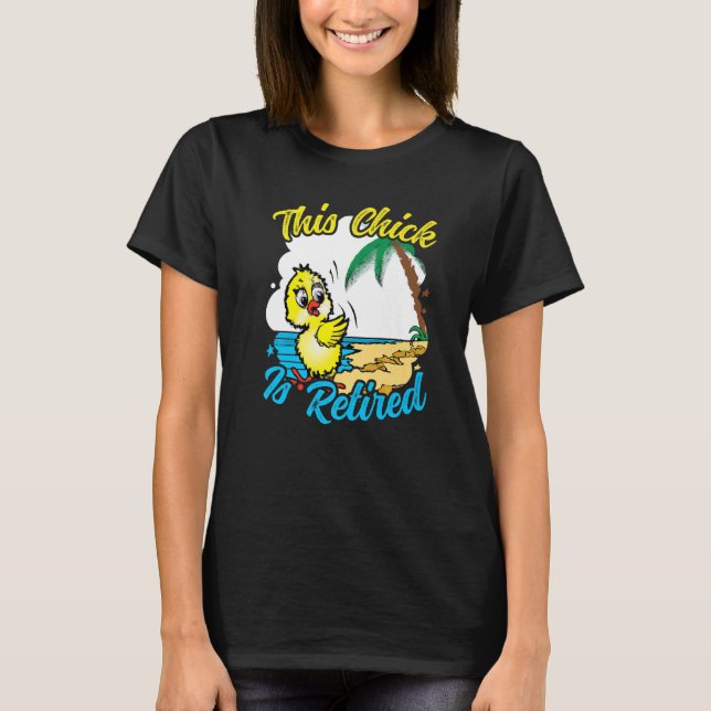 This Chick is retired Women Retirement Premium T Shirt (Framsida)
