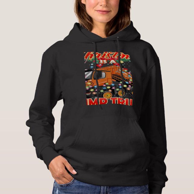 This Christmas All I Want is a Dump Truck T Shirt (Framsida)