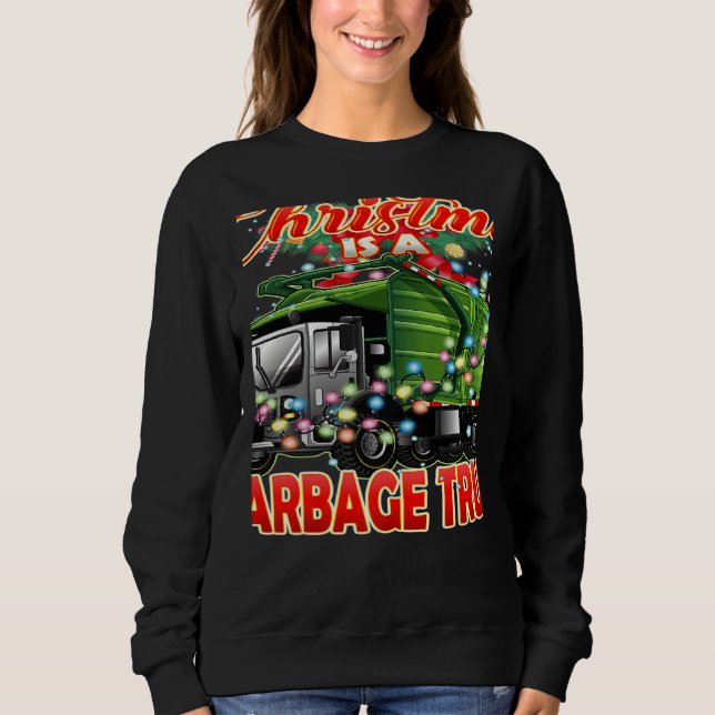This Christmas All I Want is a Garbage Truck   T Shirt (Framsida)