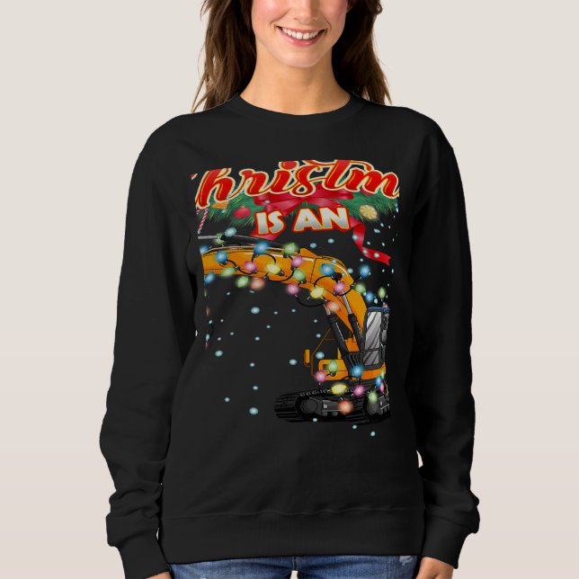 This Christmas All I Want is an Excavator T Shirt (Framsida)
