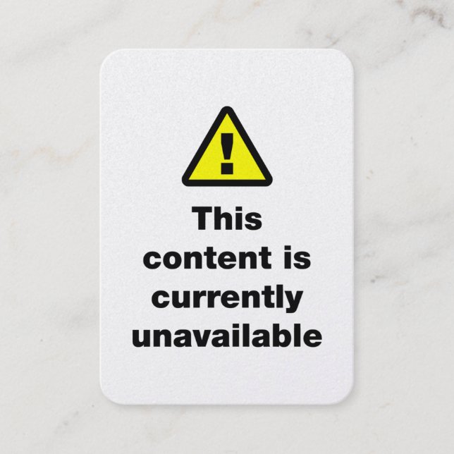 ⚠ This Content Is Currently Unavailable Visitkort (Framsida)