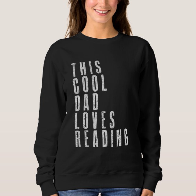 This Cool Dad Love Reading Enthusiast Bookaholic F T Shirt (Framsida)