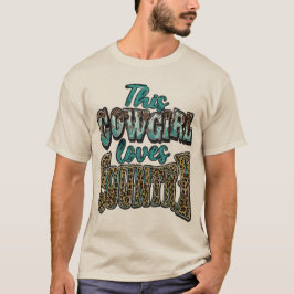 This Cowgirl Loves Country Western Leopard Print T Shirt