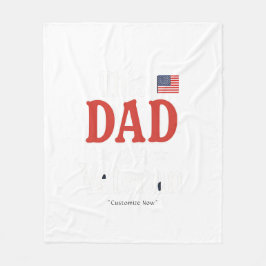 This Dad is a Veteran Blanket – Heartfelt Gift Fleecefilt