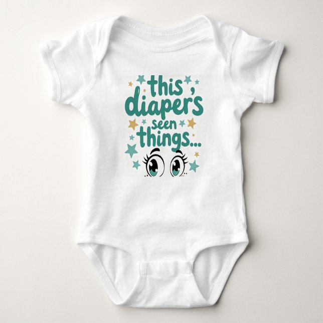 This Diaper's Seen Things... T Shirt (Framsida)