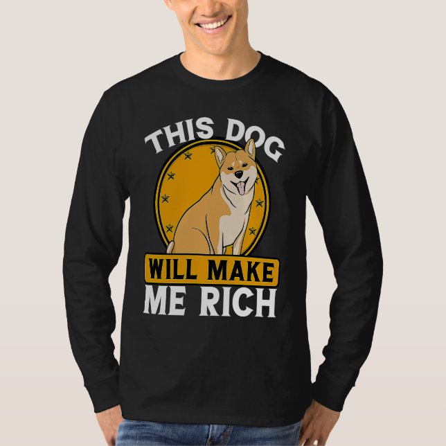 This Dog will Make You Rich Cryptocurrency Crypto  T Shirt (Framsida)