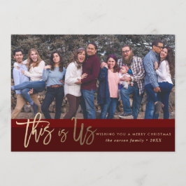 *This för julfotokort är Us* Inbjudningar