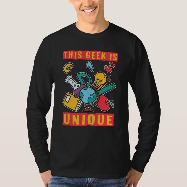 This Geek Is Unique Scientist Science  1 T Shirt (Framsida)