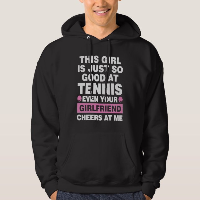 this girl is just so good at tennis even tennis hoodie (Framsida)