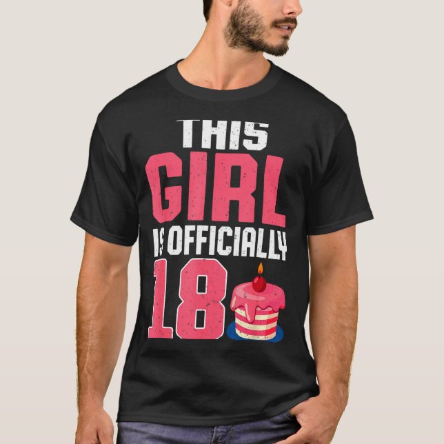 This Girl Is Ly 18 Years Old 18th Birthday Party  T Shirt (Framsida)