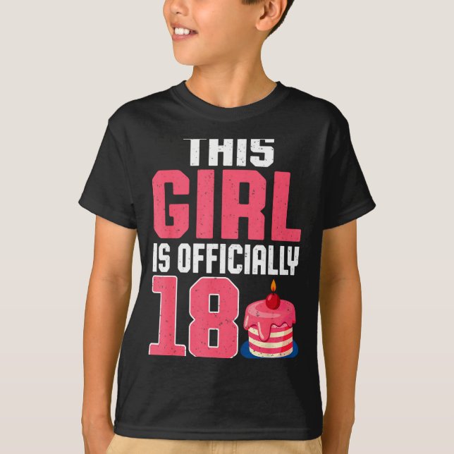 This Girl Is Ly 18 Years Old 18th Birthday Party  T Shirt (Framsida)