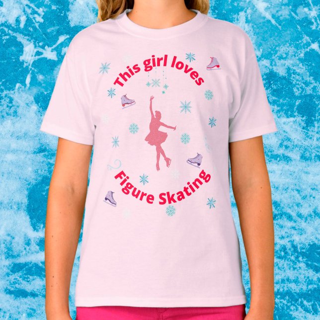 This Girl Loves Figure Skating T Shirt (Skapare uppladdad)