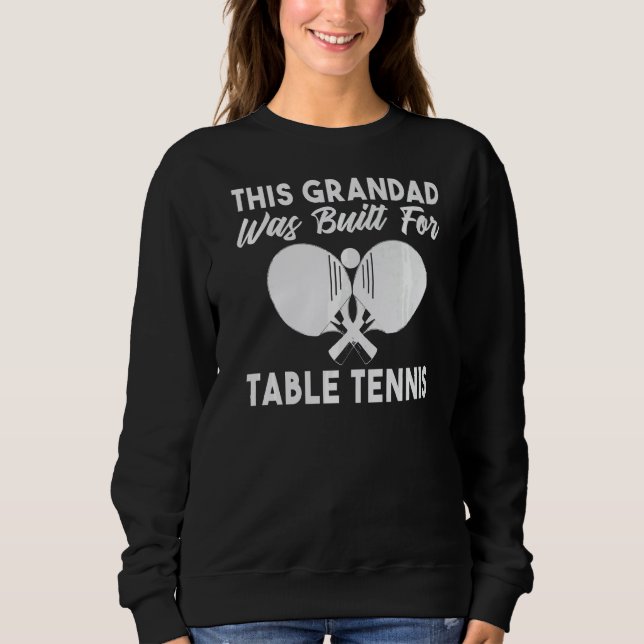 This Grandad was built for Table Tennis Grandad   T Shirt (Framsida)