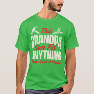 This Grandpa Can Fi Anything Grandfather Papa funn T Shirt