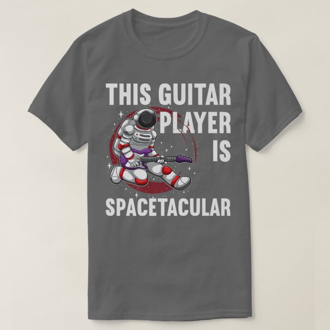 This Guitar Player Is Spacetacular, Astronaut Play T Shirt (Design framsida)