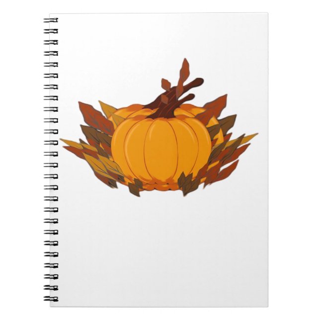This harvest pumpkin T-shirt is perfect for the fa Anteckningsbok (Framsidan)