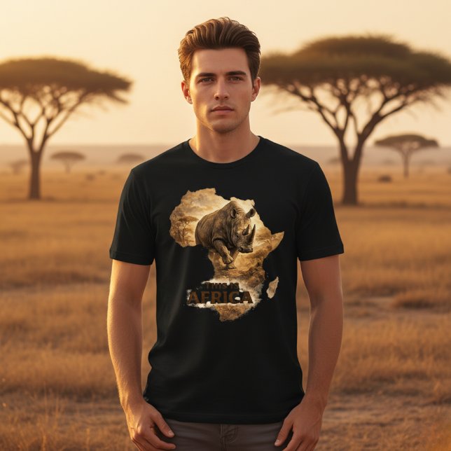 This Is Africa Rhino | African Pride Wildlife  T Shirt (Skapare uppladdad)