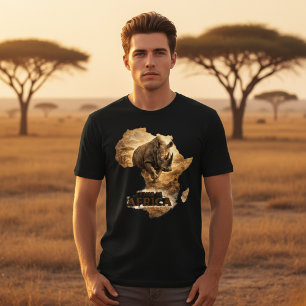 This Is Africa Rhino Afrikansk Stolthet Wildlife T Shirt
