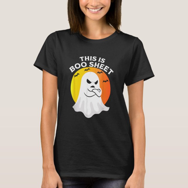 This Is Boo Sheet Ghost Retro Halloween Costume_1 T Shirt (Framsida)