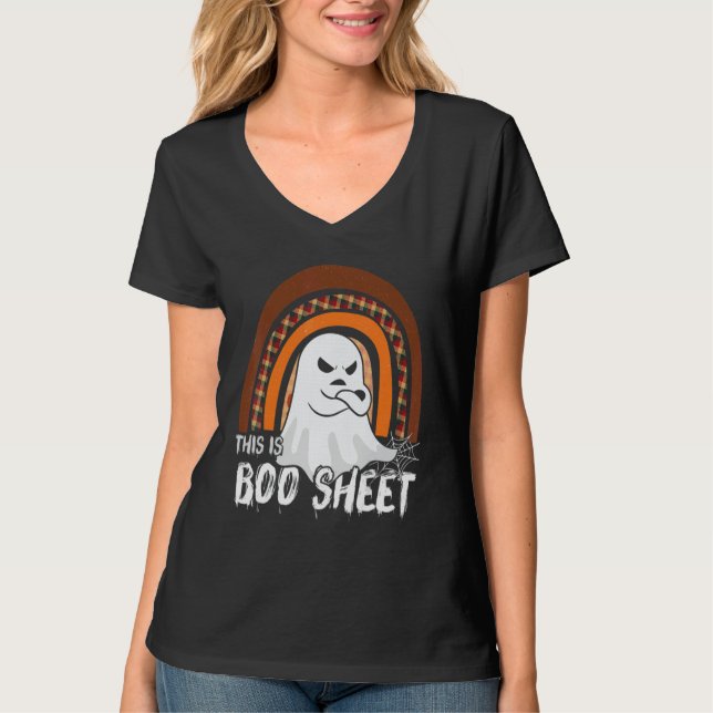 This is boo sheet ghost retro halloween costume me t shirt (Framsida)