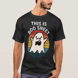 This Is Boo Sheet Ghost Retro Halloween Costume Me T Shirt